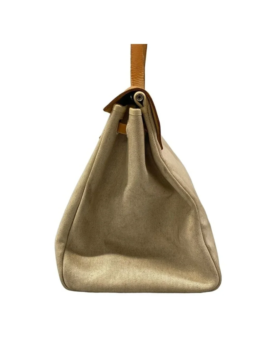 Hermes Handbag Herbag GM Ivory Brown